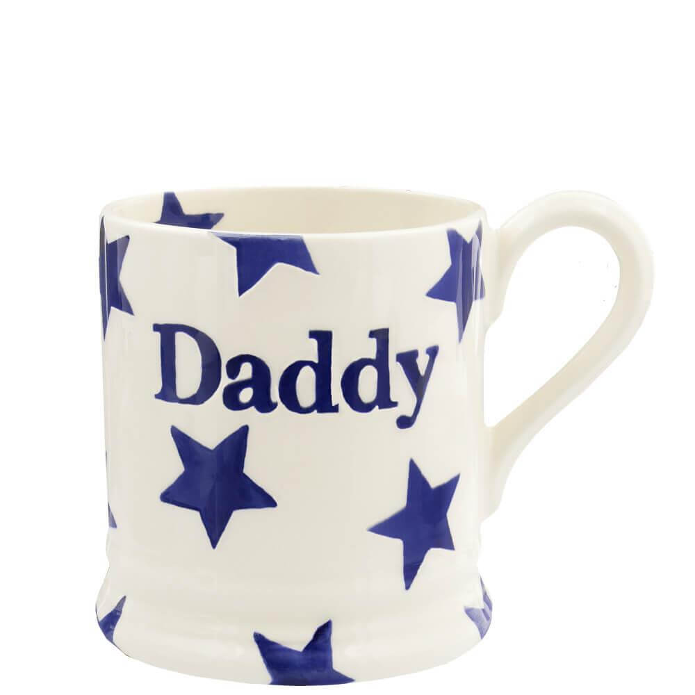 Emma Bridgewater Blue Star Daddy Half Pint Mug